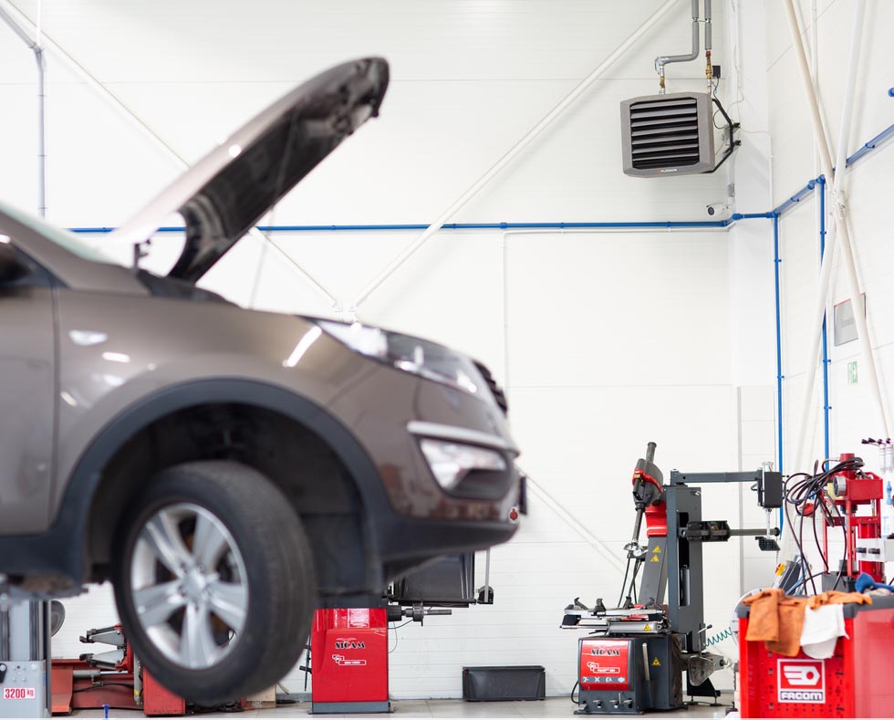 Grejanje autoservisa pomoću kalorifera